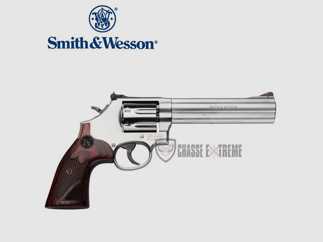 Revolver S&W 686 PLUS Deluxe 6" Calcio in Legno Cal. 357mag, immagine 1 di 5