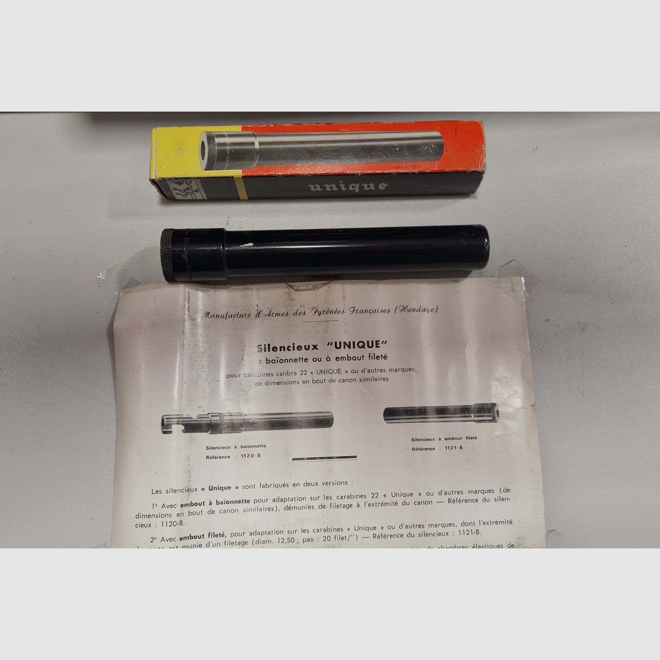 Suppressor UNIQUE 1/2×20 + MANUAL + ORIGINAL BOX, image 1 of 4