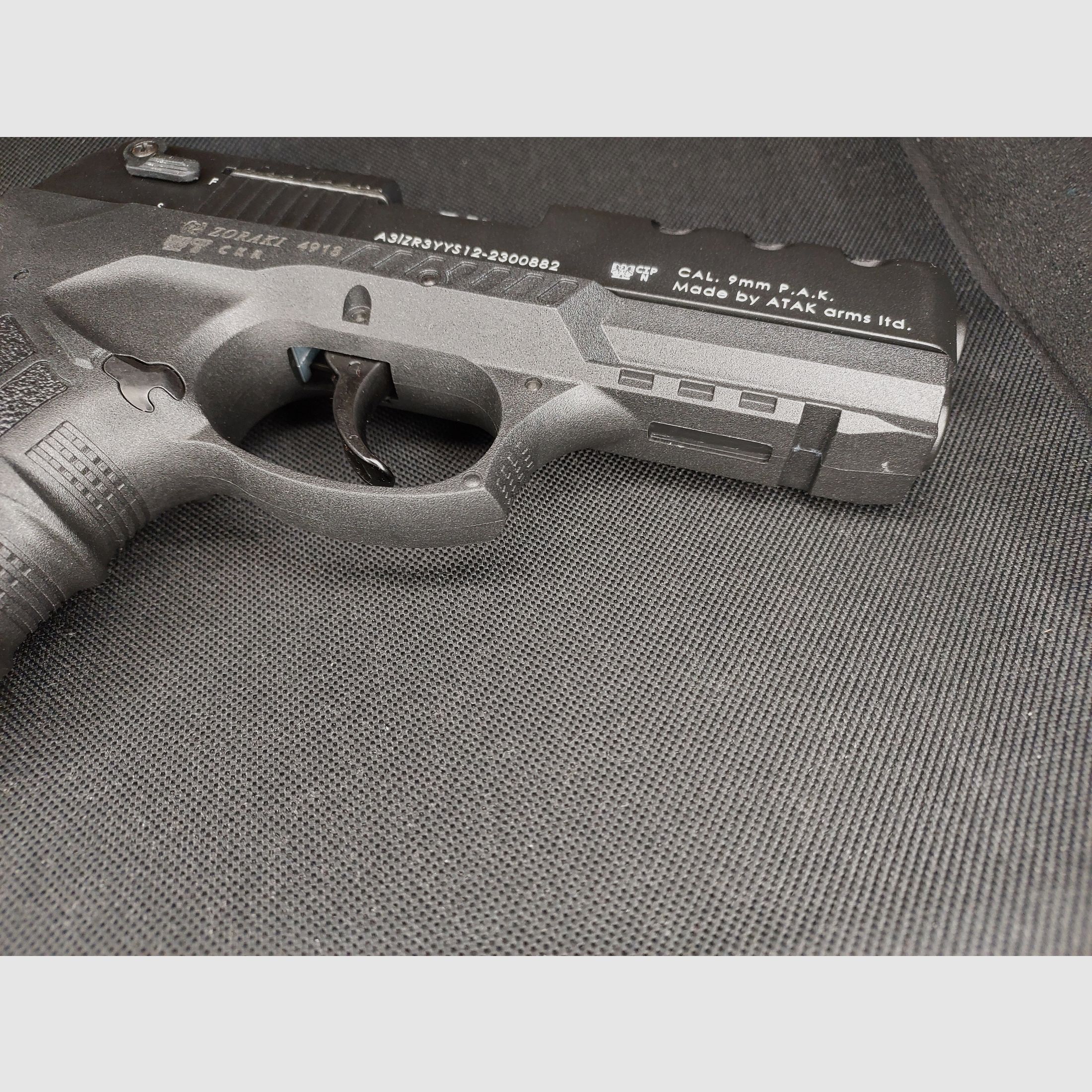 Zoraki 4918 Schreckschuspistole Kal. 9mm P.A.K. (PTB 1110) schwarz - neu!