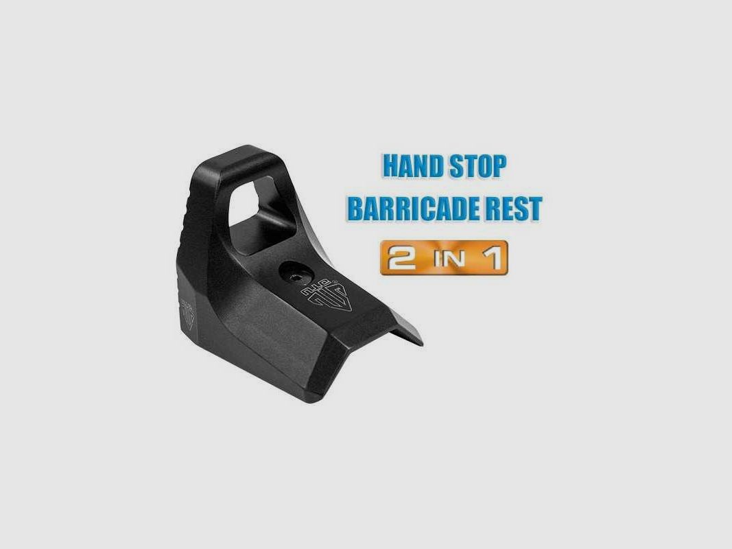 AR15 - AK47 - SUPER SLIM KEYMOD HAND STOP NERO, immagine 1 di 7