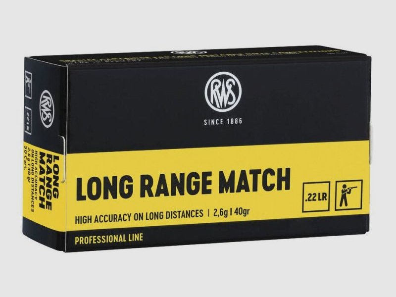 RWS .22 lfB Long Range Match - 50 Patronen