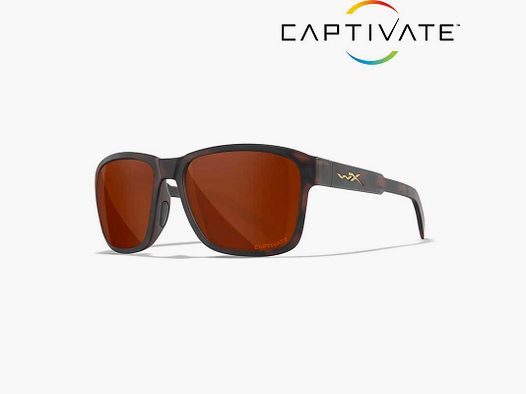 Okulary Przeciwsłoneczne Wiley X Trek soczewki Brązowe CAPTIVATE™ Polarized Copper, ramki Matte Havana Brown
