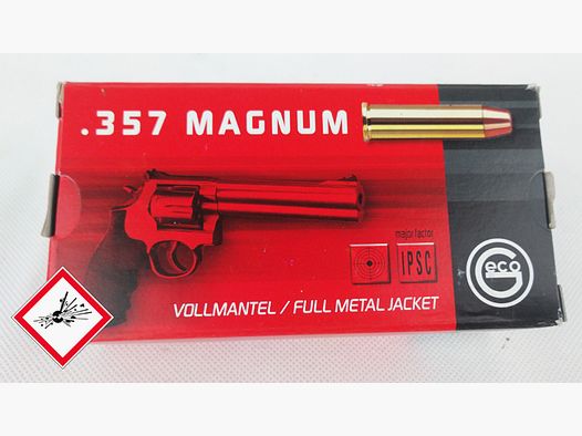 Geco cartucho de revólver .357 Mag VM 158 grs