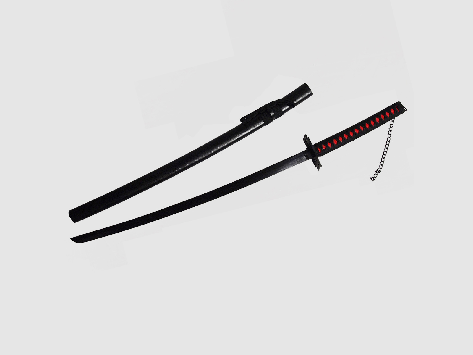 Ichigos Bankai Katana Cutting Moon als Dekoschwert mit stumpfer Klinge