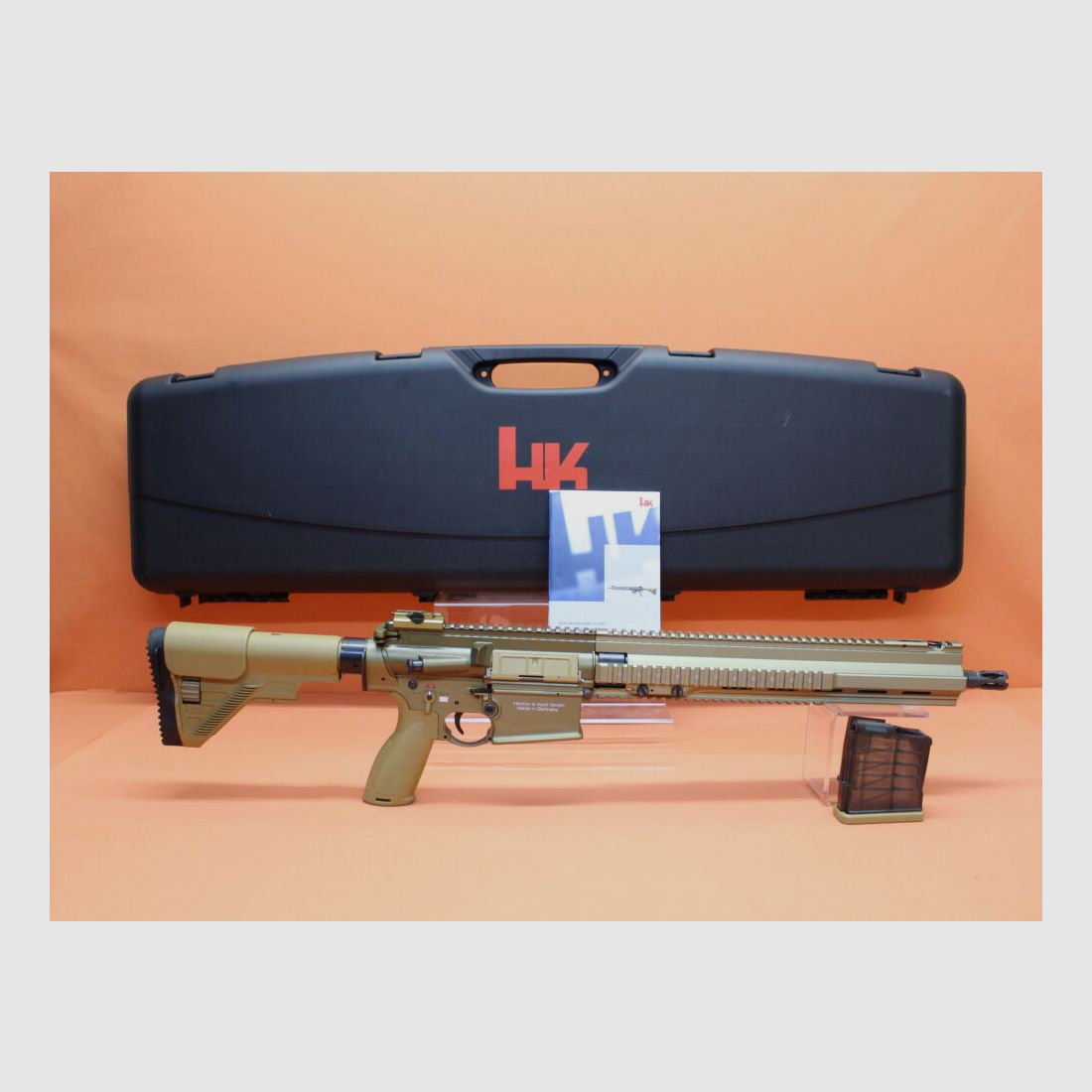 Heckler & Koch Ha. Fucile .308Win Heckler & Koch/H&K MR308 A3 28 16,5" Canne RAL8000, Sistema a Pistone a Gas HK417/G28