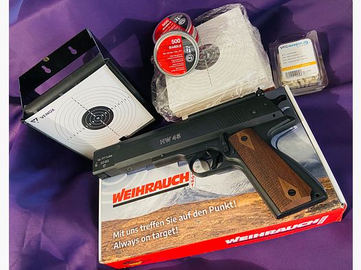 Weihrauch HW 45 Luftpistolen Set