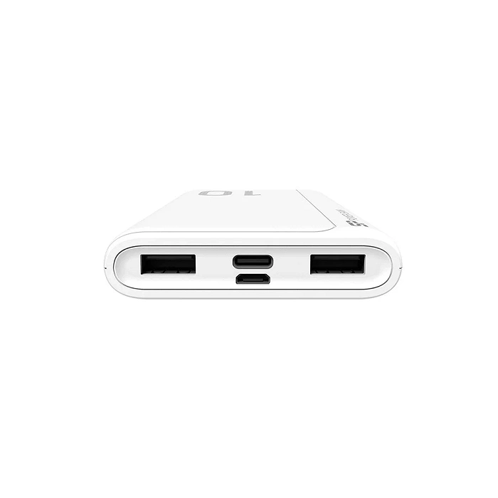 Power bank Silicon Power GP15 10000 mAh 2x USB-A, 1x Micro-USB + 1x USB-C, white, image 3 of 6