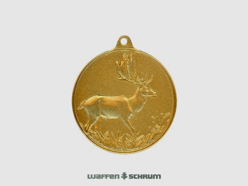 Steinhauer&Lück Jagdmedaille Damhirsch 40 mm vergoldet