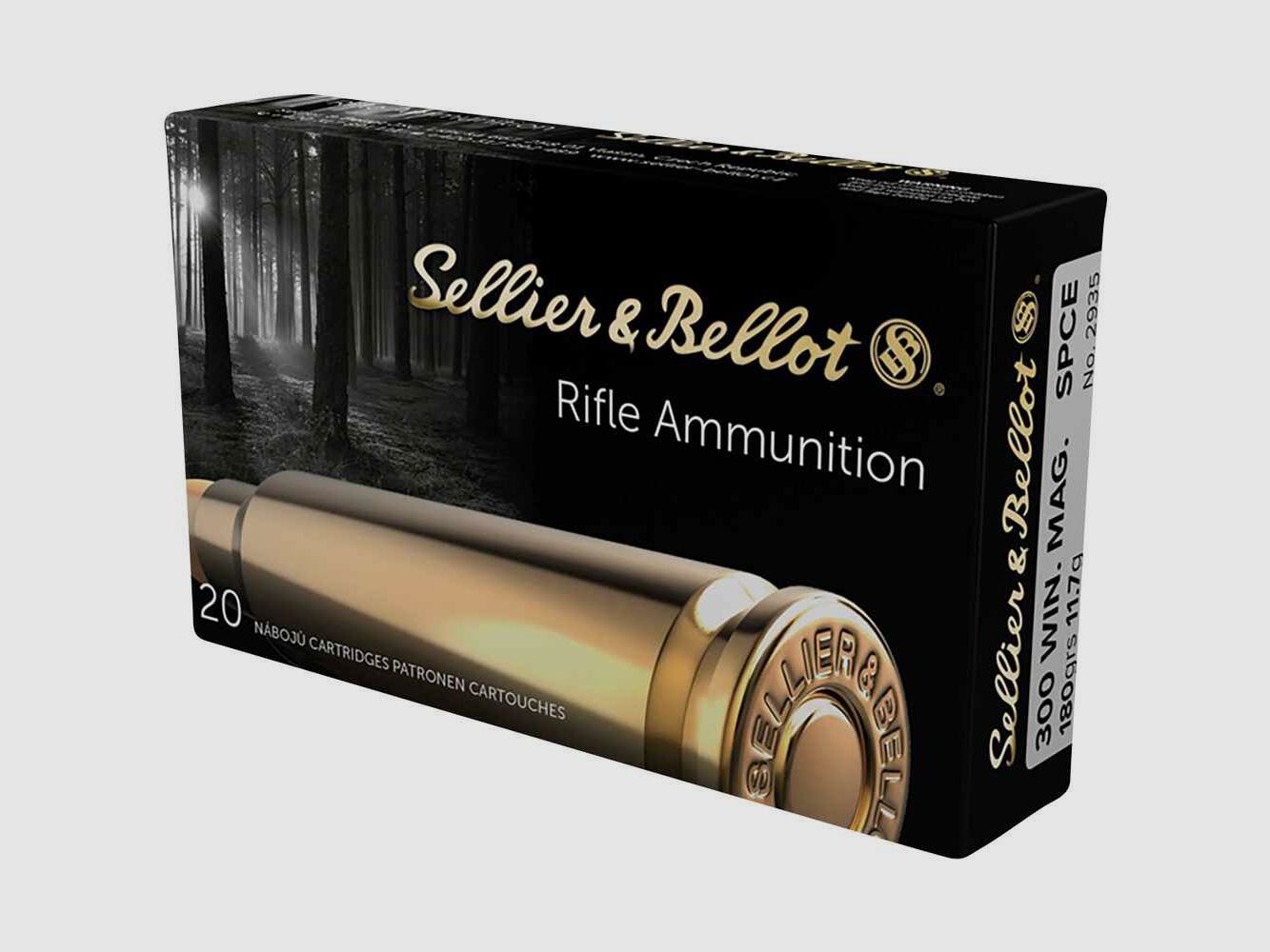 .300 Win. Mag. Teilmantel SPCE 180 grs. Sellier & Bellot