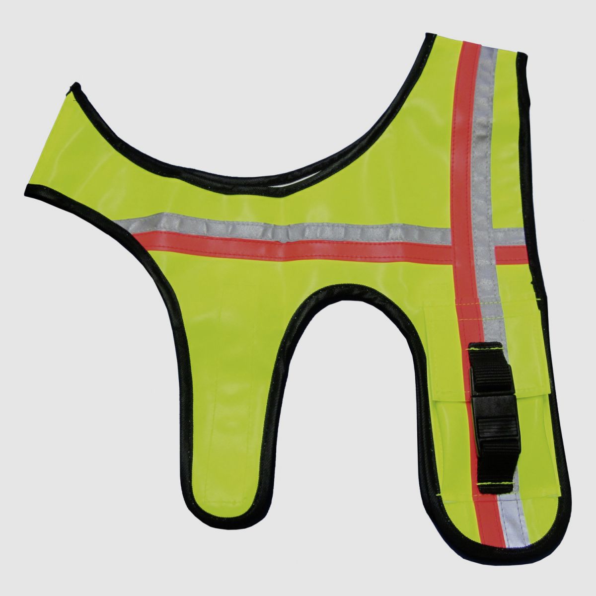 Dog warning vest with GPS pocket