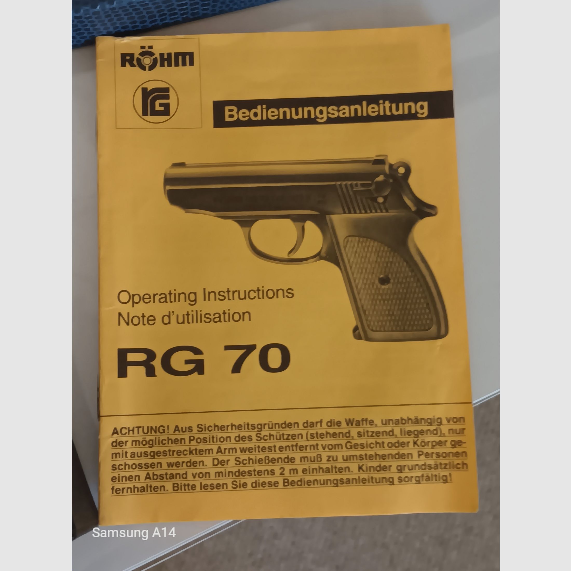 RG 70  RÖHM cal.315 PTB 633