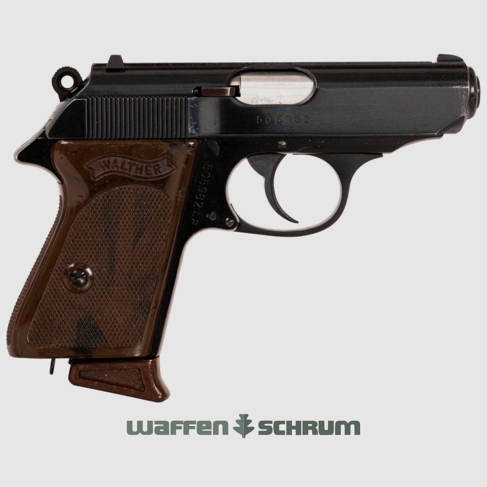 Walther PPK-L .22lr , Lederholster, starre Visierung , LL: 85mm