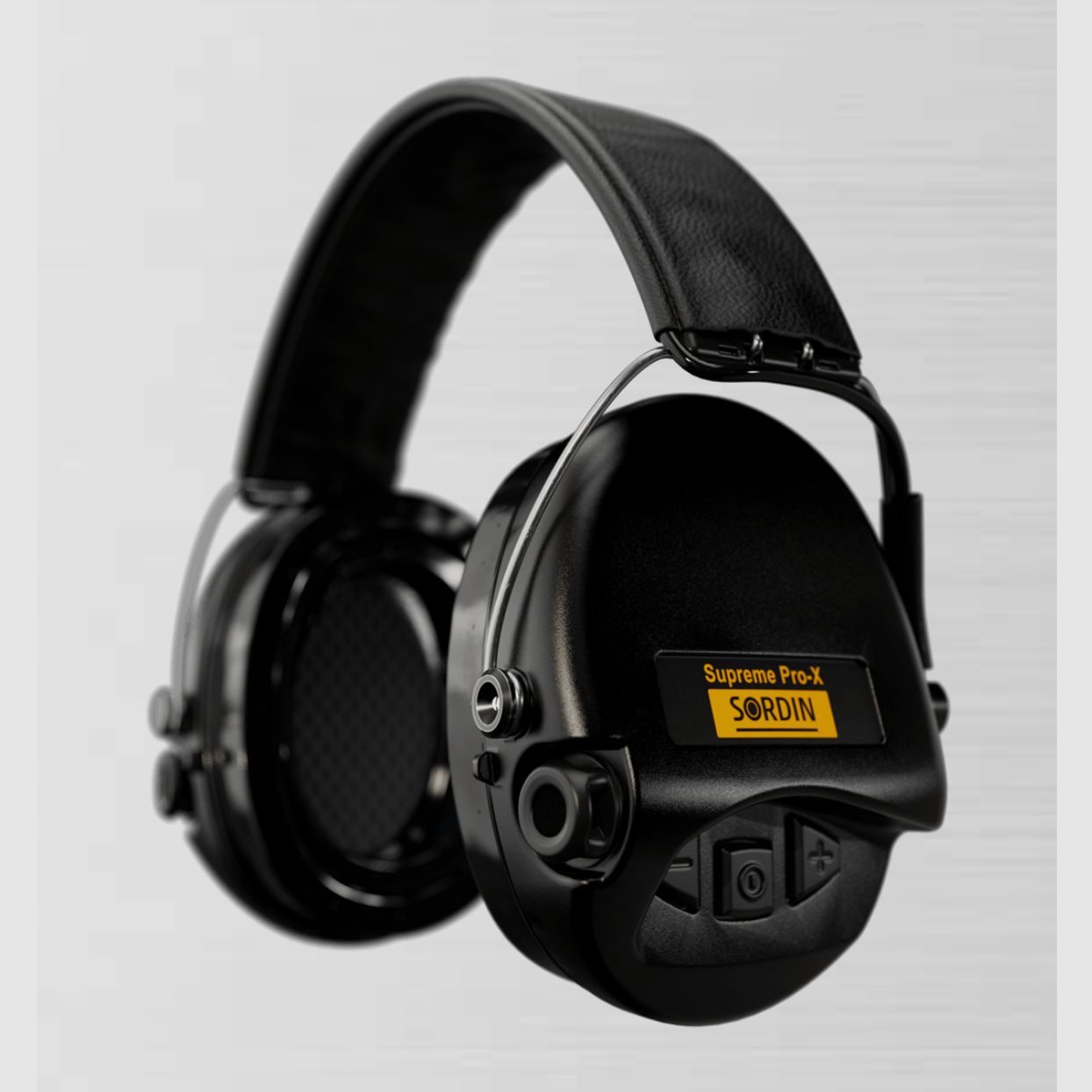 Sordin 75302-X-13-S Electronic Hearing Protection Supreme Black Pro X LED Headband