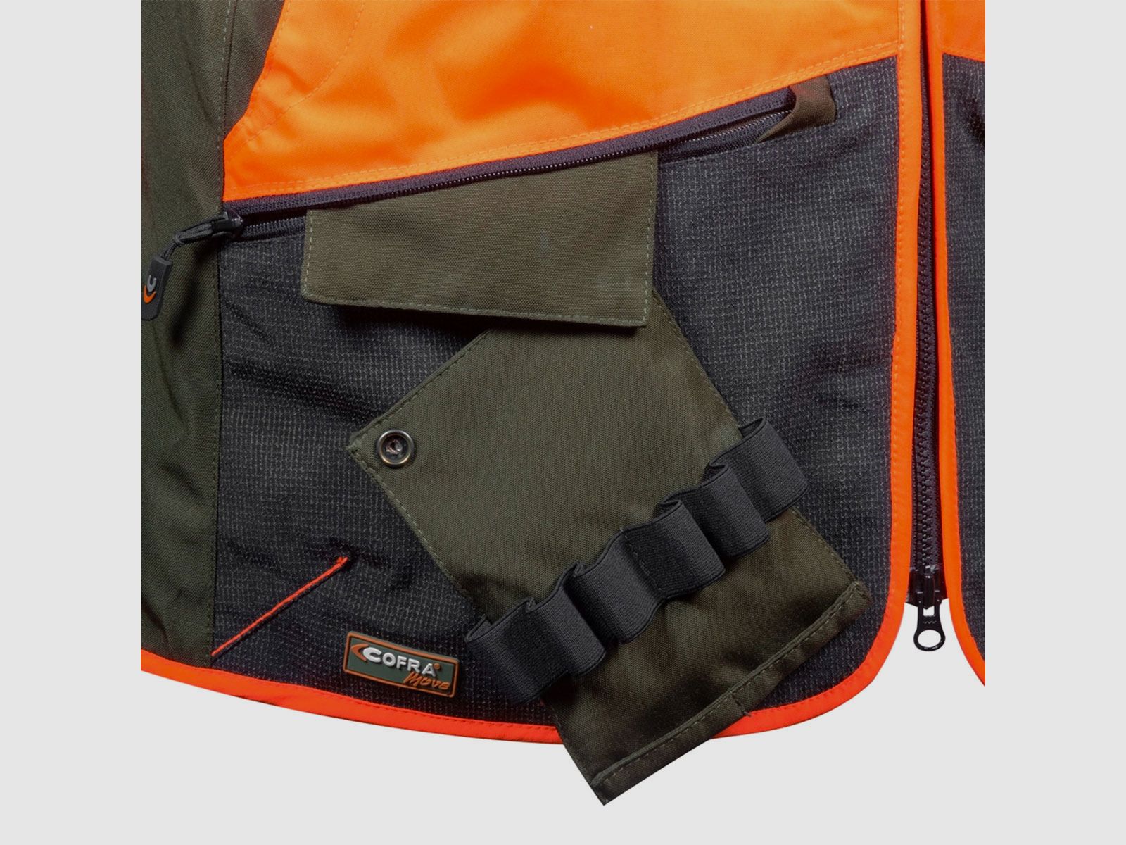 VEST – COFRA® – WULFEN Fango/Black/Orange, image 5 of 7