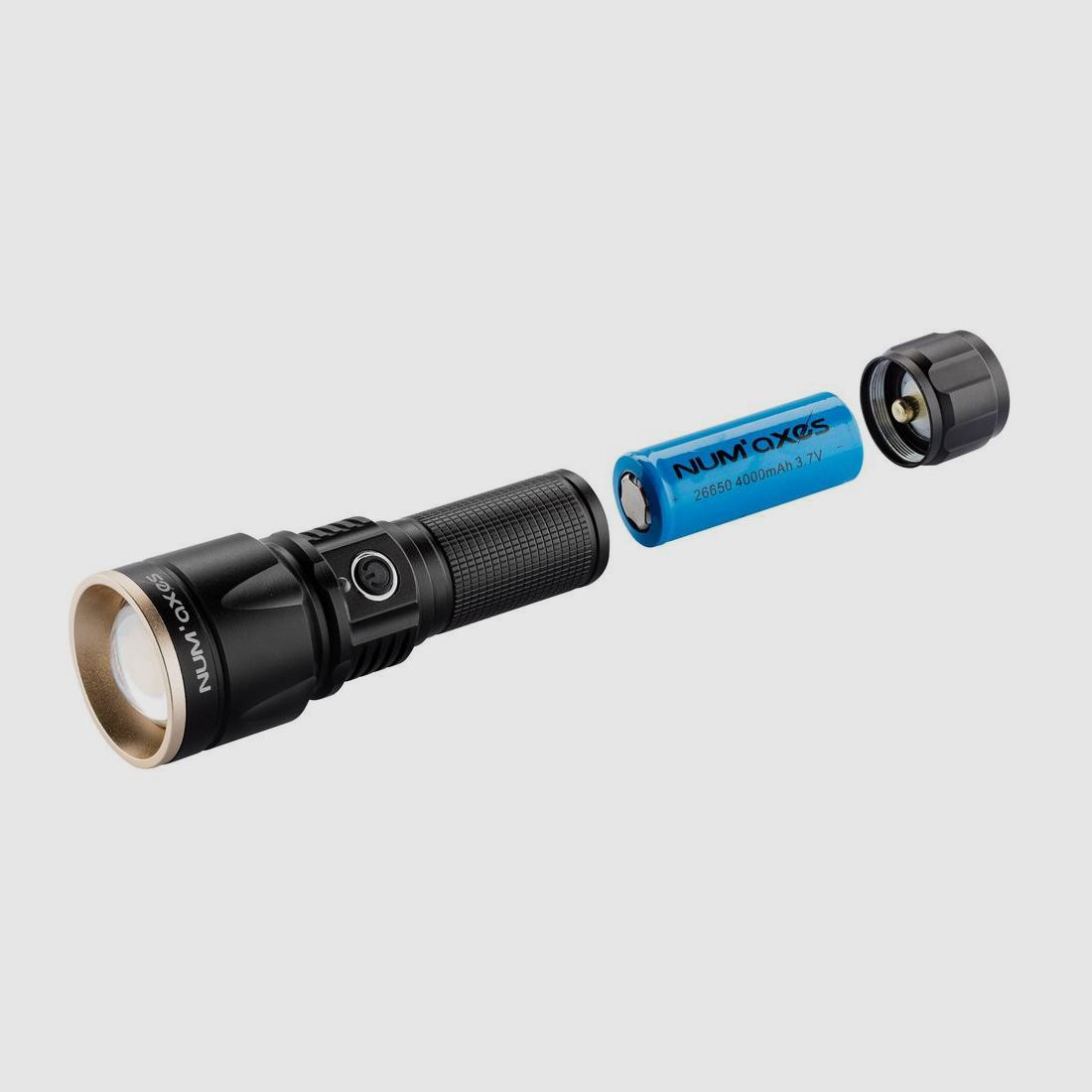 Rechargeable Tactical Flashlight Num Axes - 1000 Powerful Lumens - Long Battery Life - Precise and Reliable Lighting, image 5 of 5