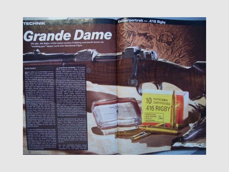 Visier - Heft : ** Grande Dame -- Die Patrone im Kaliber .416 Rigby **