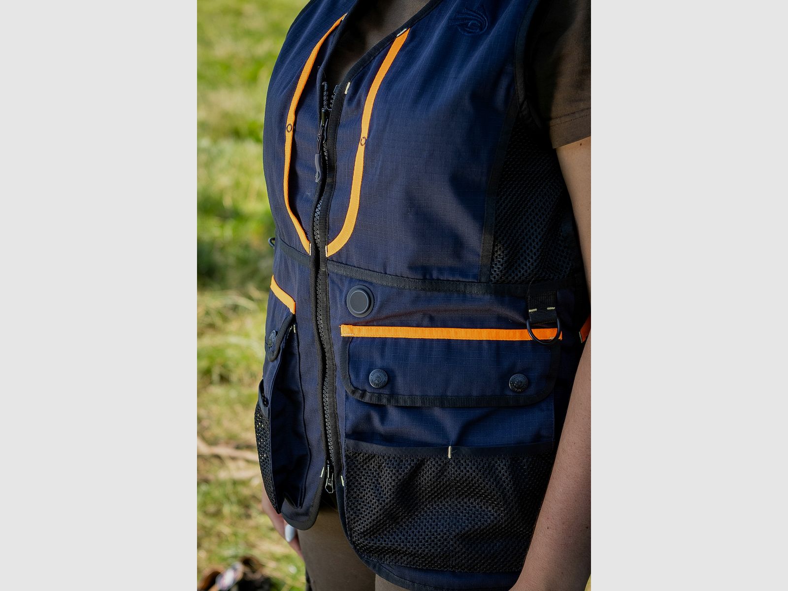 Shooterking I-Heat Hunde-Trainingsbodywarmer Navy Damen (beheizte Taschen), Bild 8 von 9