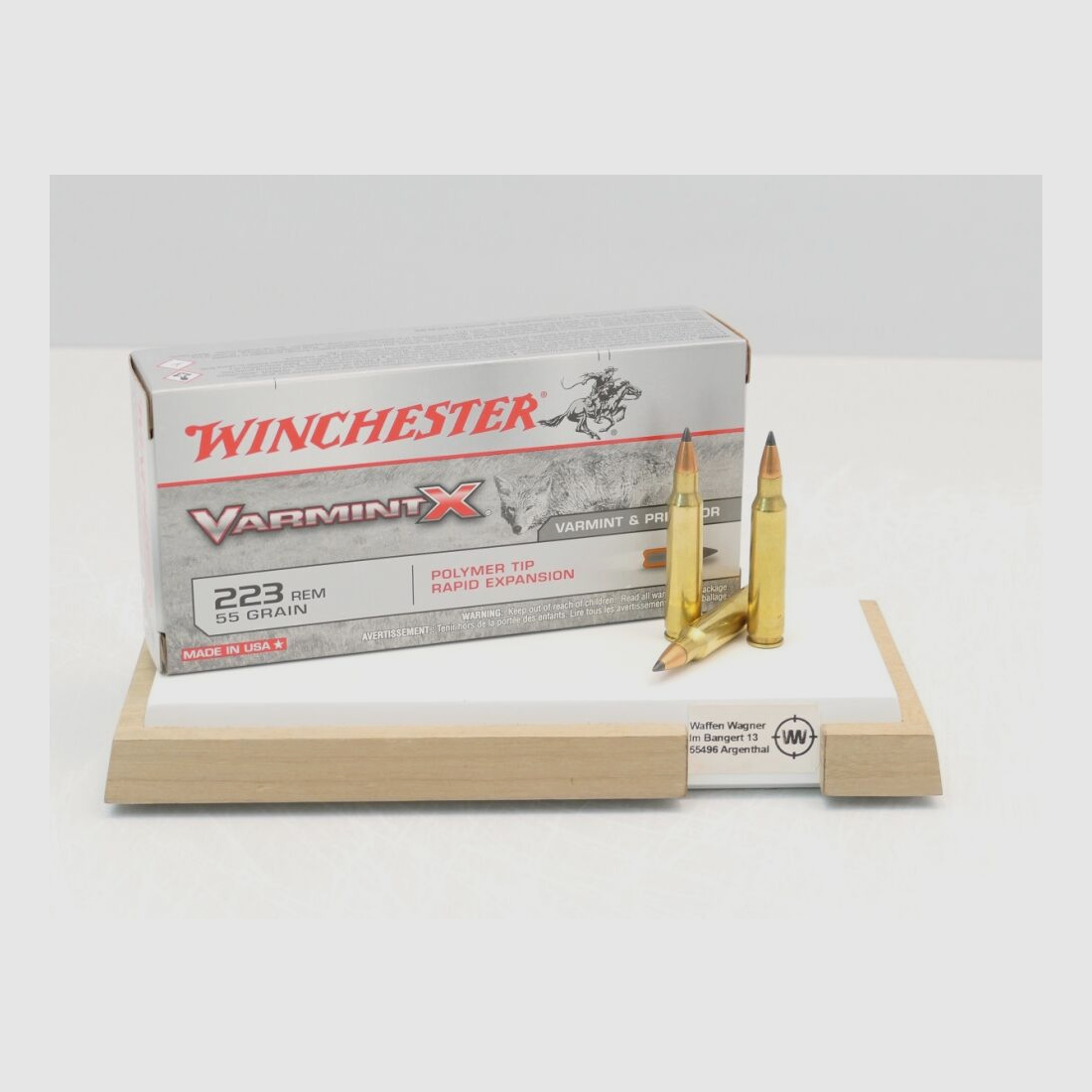 Winchester Varmint X 55grs á20 .223 Rem.