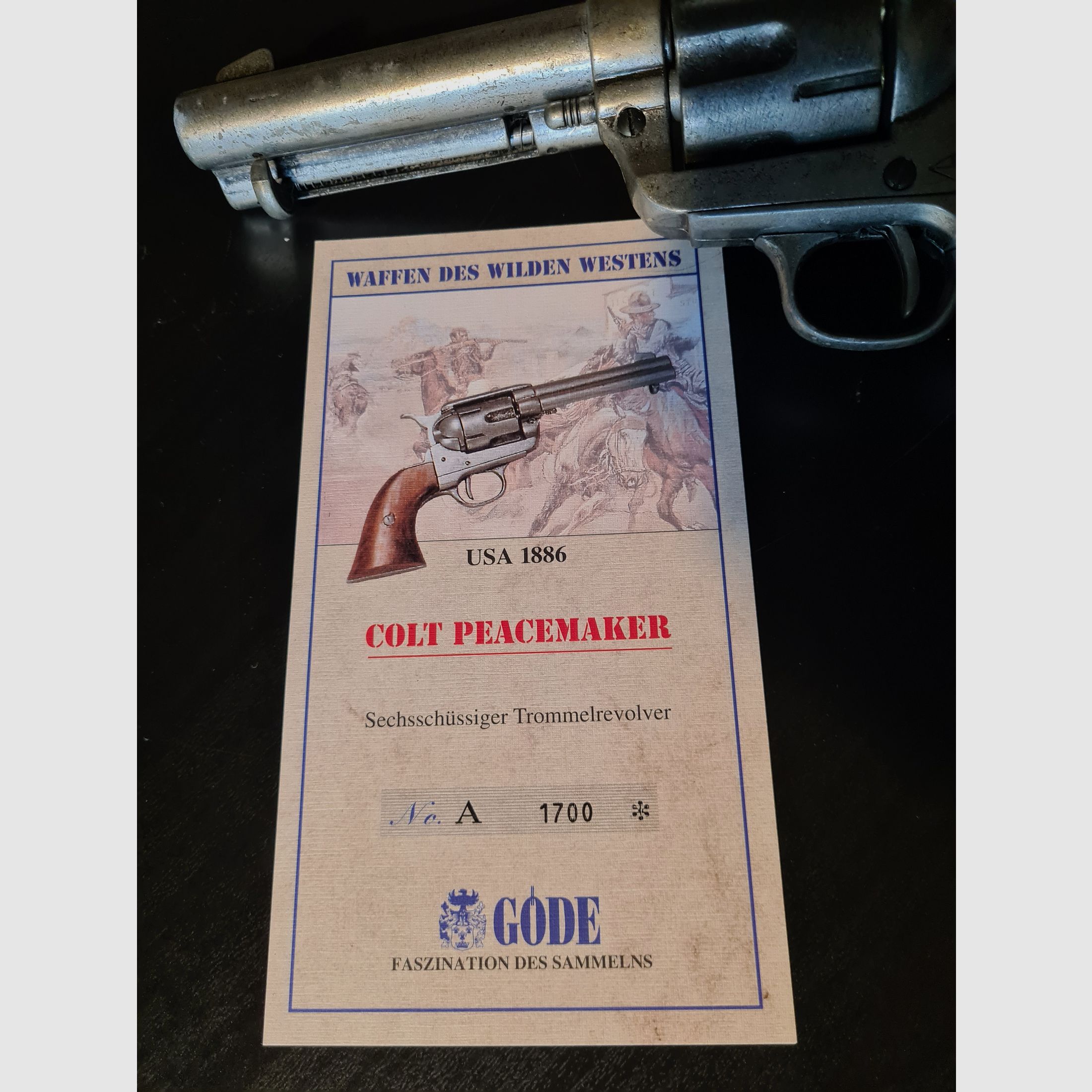 COLT PEACEMAKER Revolver Deko GODE