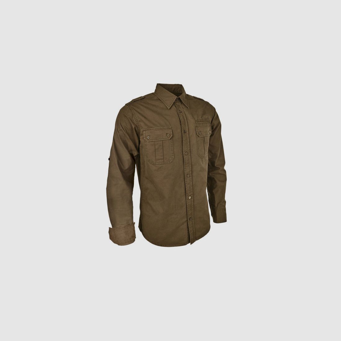 Blaser Hemd Twill dunkel oliv