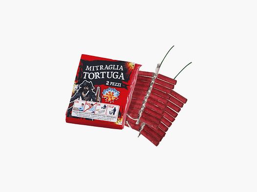 Batería de petardos Metralleta Tortuga F2 V°D paquete de 2 unidades