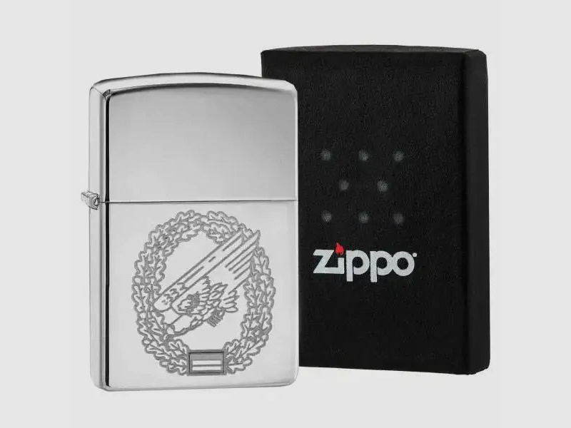 Zippo Zippo zapalniczka - Srebrna / Wojska Pancerne