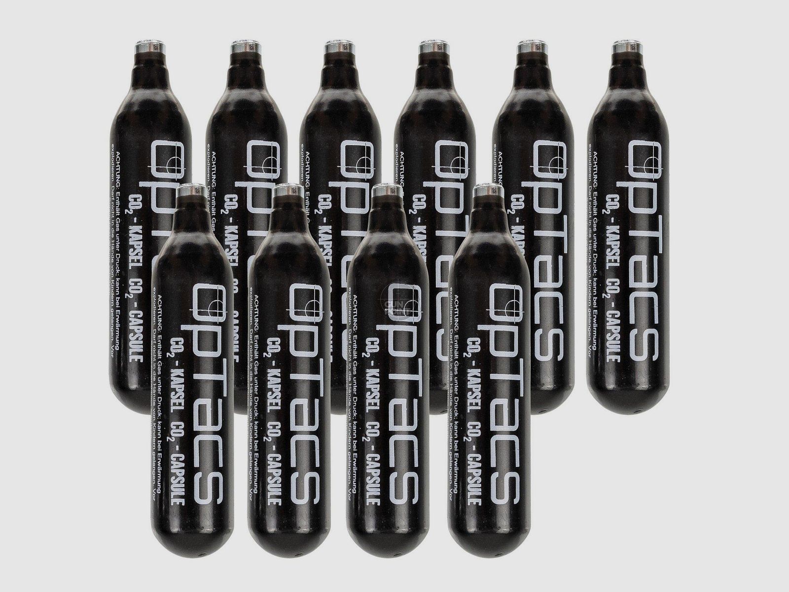 OpTacs CO Capsule - Confezione da 10 - Cartuccia per Airsoft e Armi Pneumatiche