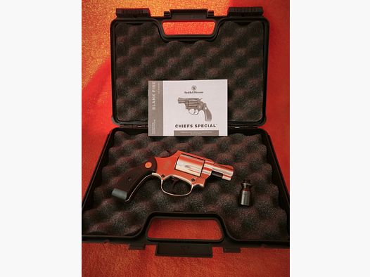  Smith & Wesson / Colt Chiefs Special – Schreckschuss Revolver, Top-Zustand (< 30 Schuss)