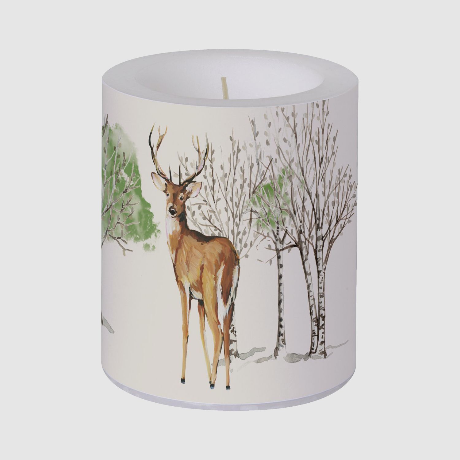 Kerze Wildtiere mit Hirsch