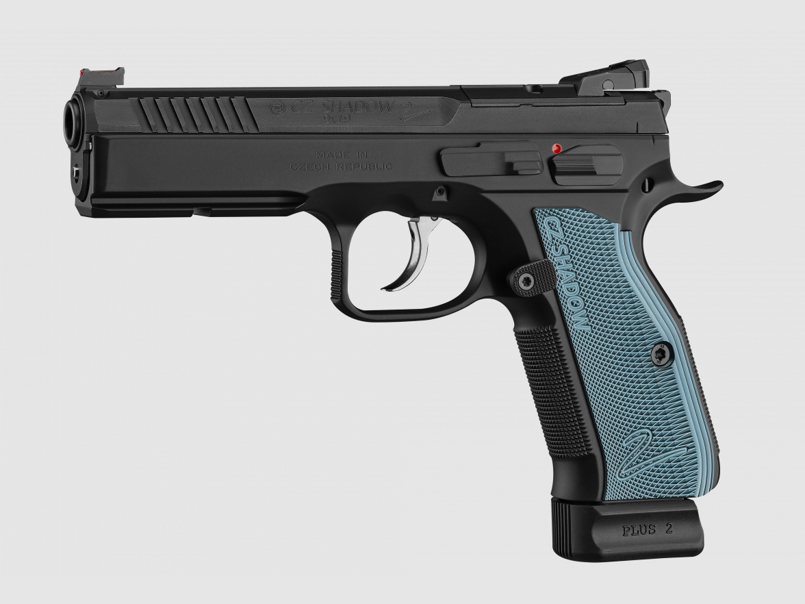 CZ 75 Shadow 2 Blue Grip OR 9mm Luger, image 2 of 4