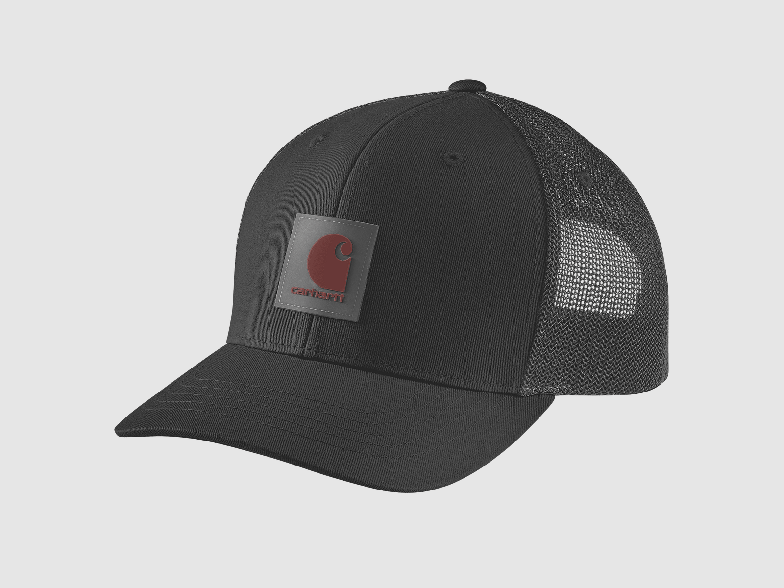 Czapka Carhartt Rugged Flex™ Twill Mesh-Back z logo dla mężczyzn czarna