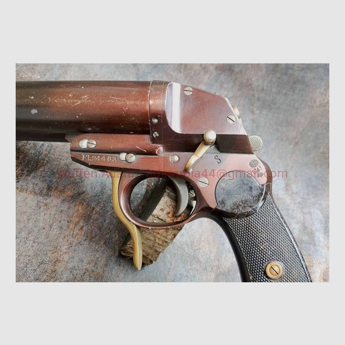 Emil Eckold, Suhl 1941 Fliegerleuchtpistole Mod. Fl.24483, Bild 4 von 6