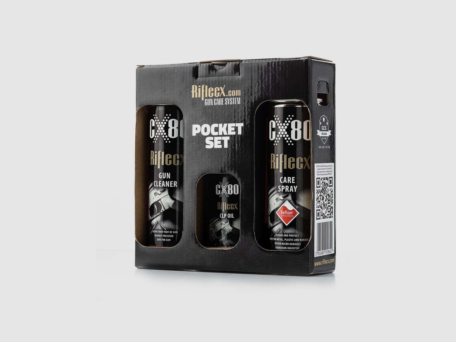 RIFLECX – COMPLEET POCKET SET KIT VOOR WAPENONDERHOUD