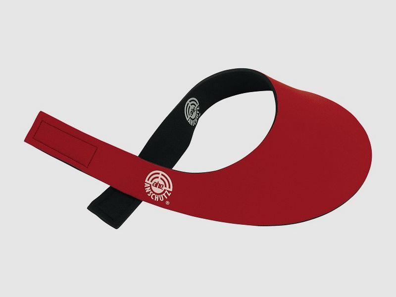 AHG-Anschütz Neopren Schild rot Schießmütze/Stirnband