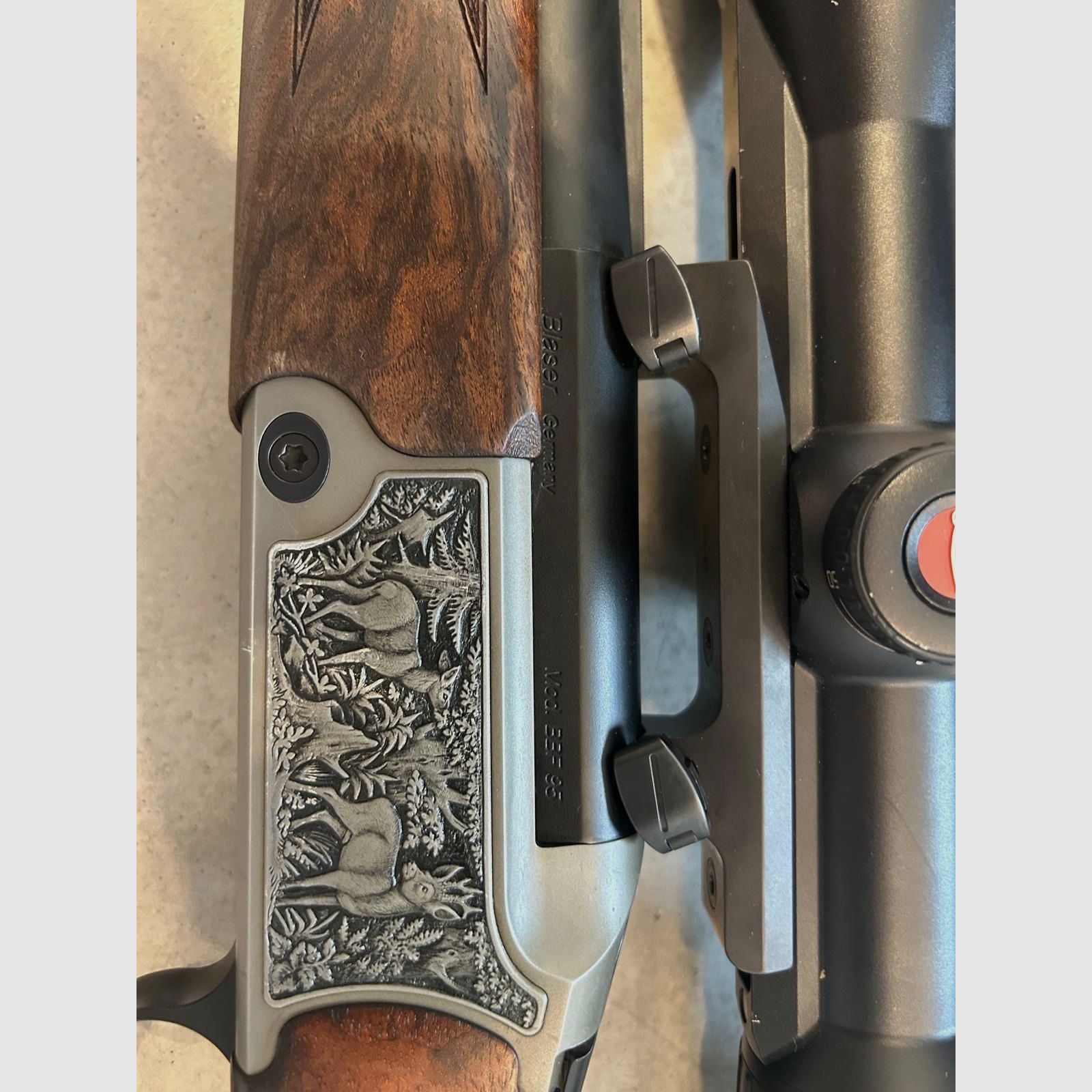 Blaser BBF 95, 270 Win / 12/70 mit Einstecklauf .222