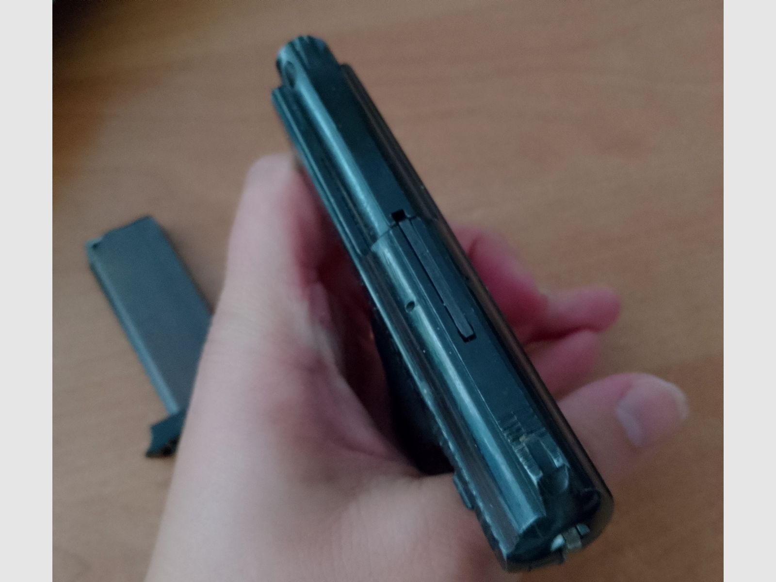 Zeldzame Rhöner SM 110A Kal. 8 mm knal in PTB 45-69 van 1969!