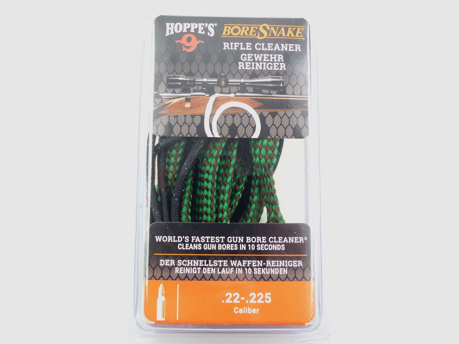 Hoppe`s BoreSnake Laufreiniger für Kal. .22-.225