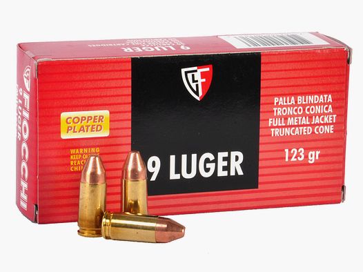 Fiocchi 9mmLuger Vollmantel TC 7,97g - 123gr.