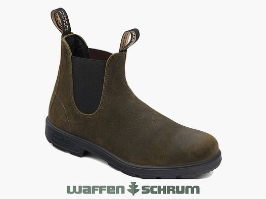 Blundstone ankle boot 1615 Dark Olive, Rub Suede