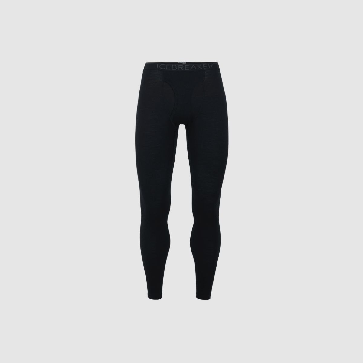 Leggings ICEBREAKER Merino 200 Oasis con apertura per uomo nero