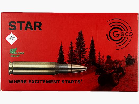Geco Star cartuccia da caccia cal. .308 Win 10,7g 165grs