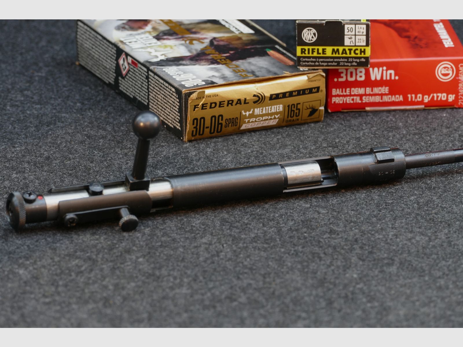 System wprowadzenia Voere 98, 30-06Spr lub .308Win na 22lr