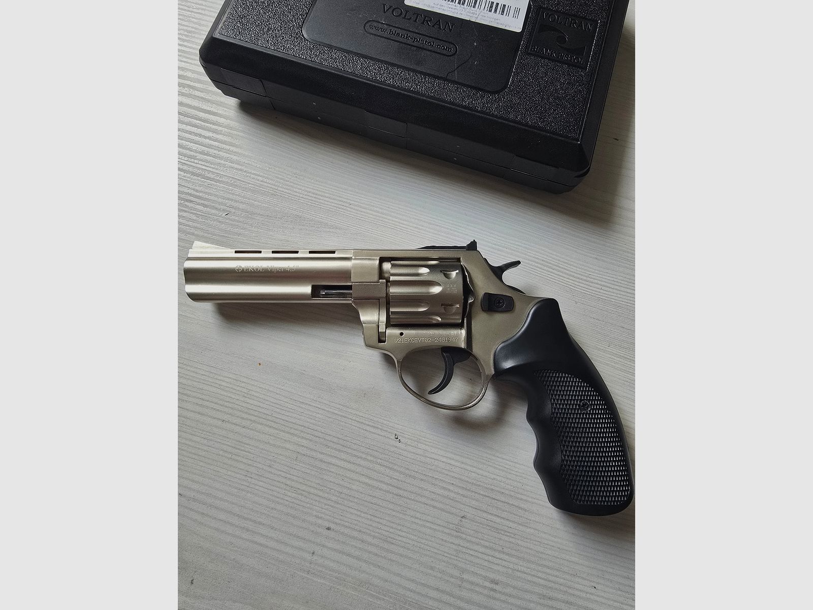 Ekol Viper 4,5 Zoll Vernickelt Schreckschussrevolver 