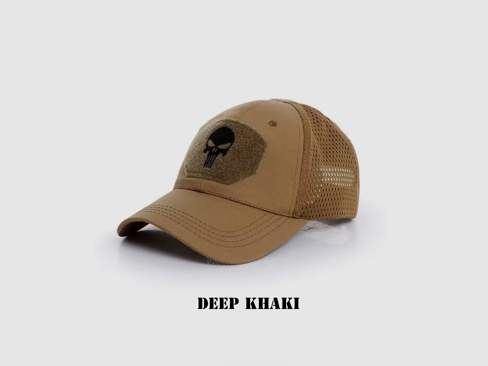 CAPPELLO PUNISHER RICAMATO SU VELCRO, immagine 8 di 8