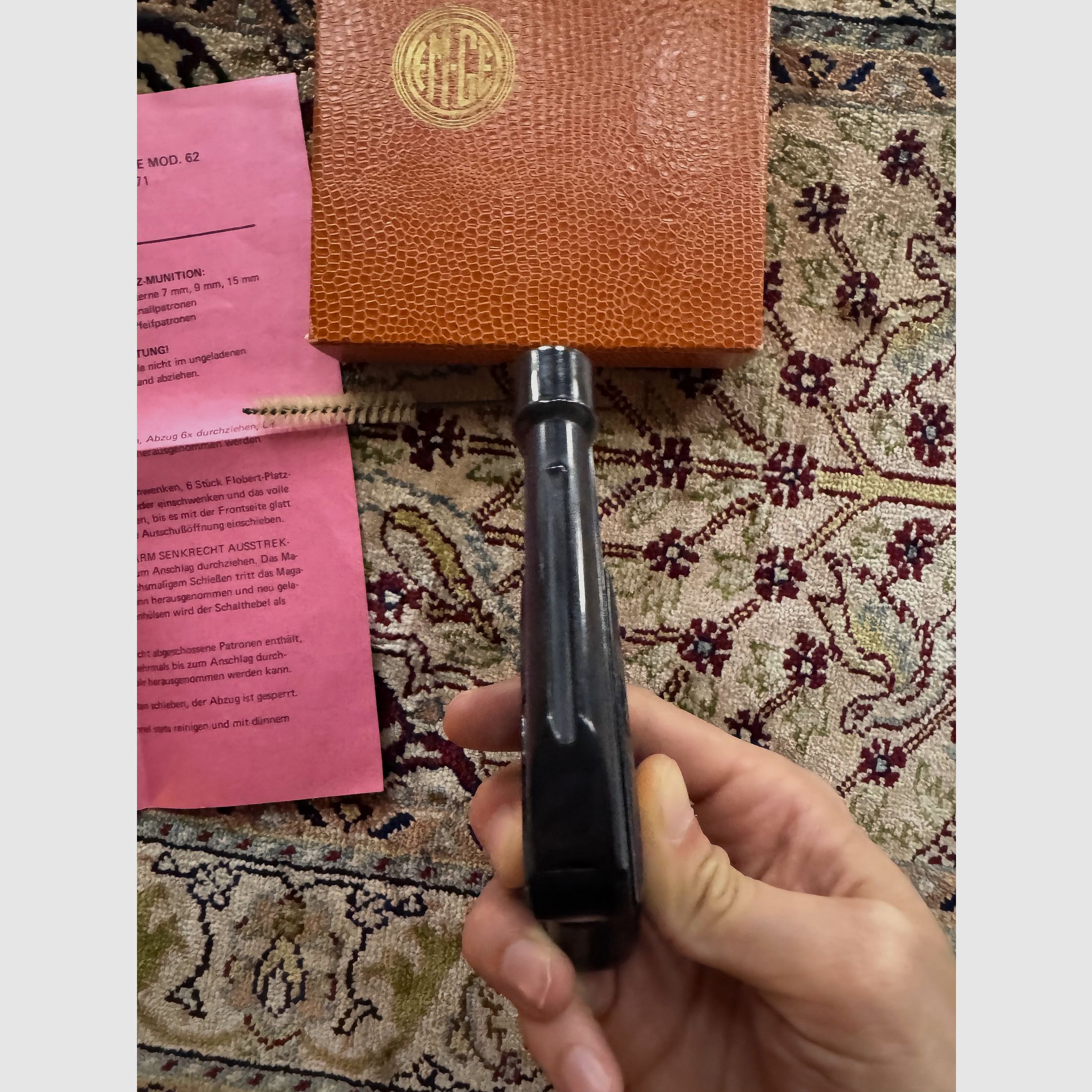 Modèle EM-GE 61 Pistolet Flobert 6mm RAR pour collectionneurs avec boîte d'origine