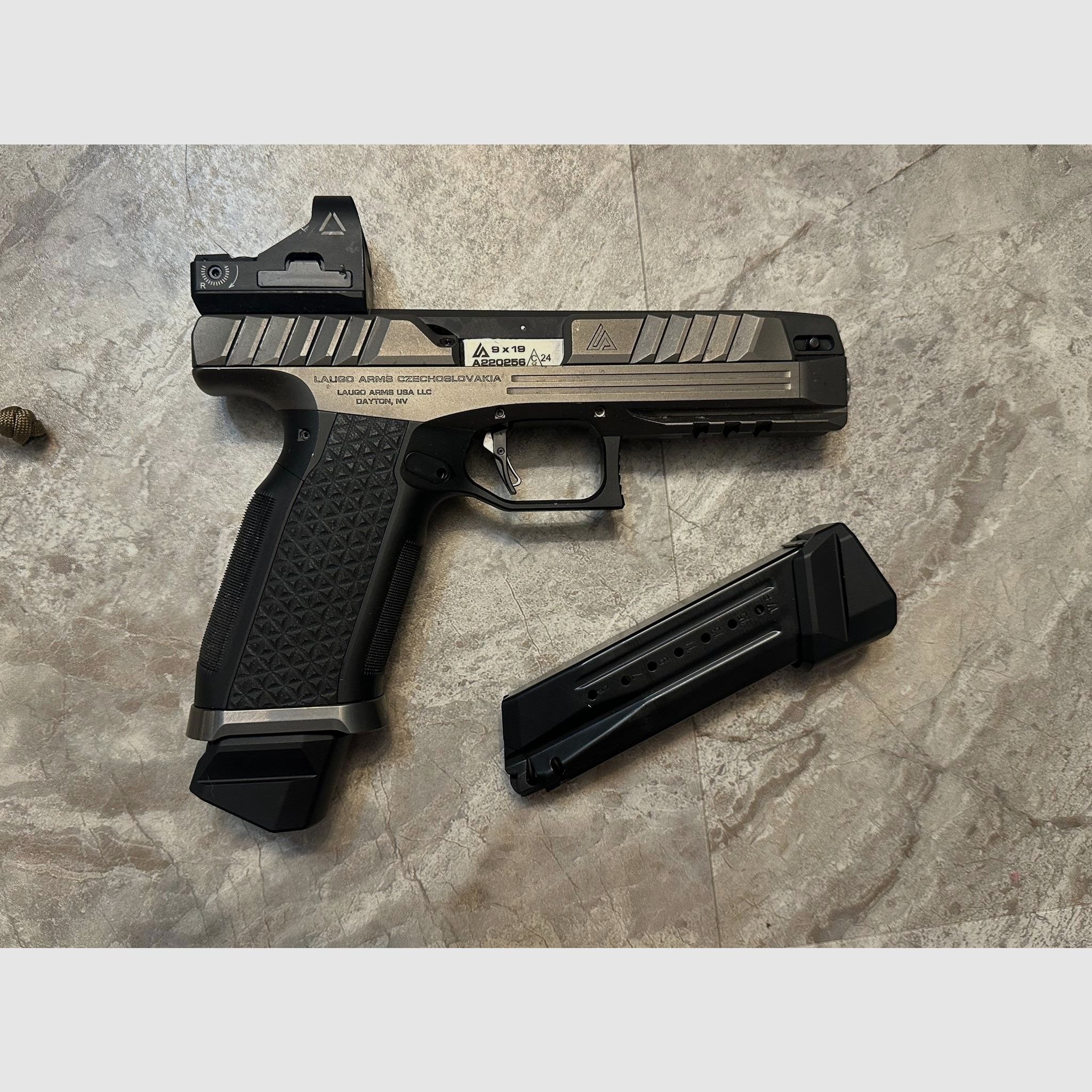 Laugo Arms Alien Creator Evolution Kal. 9mm Luger, Vollset!