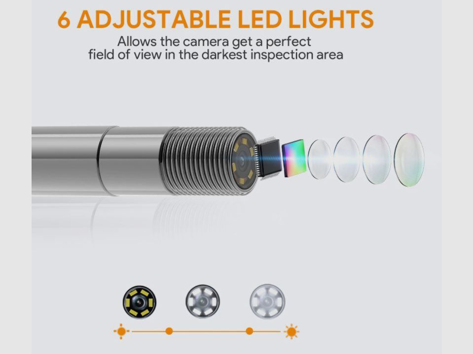 HD-Endoskopkamera für Waffen mit LED-Licht Modell NTG 100, Bild 4 von 11