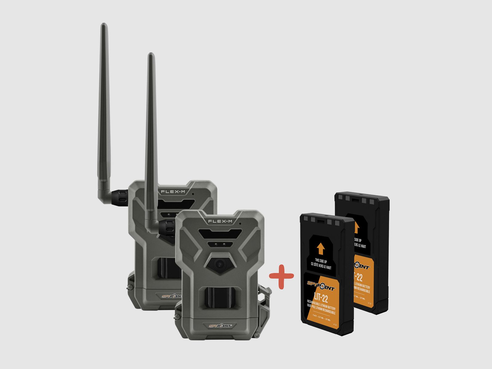 SPYPOINT FLEX-M Twin Pack + LIT-22 Twin-Pack