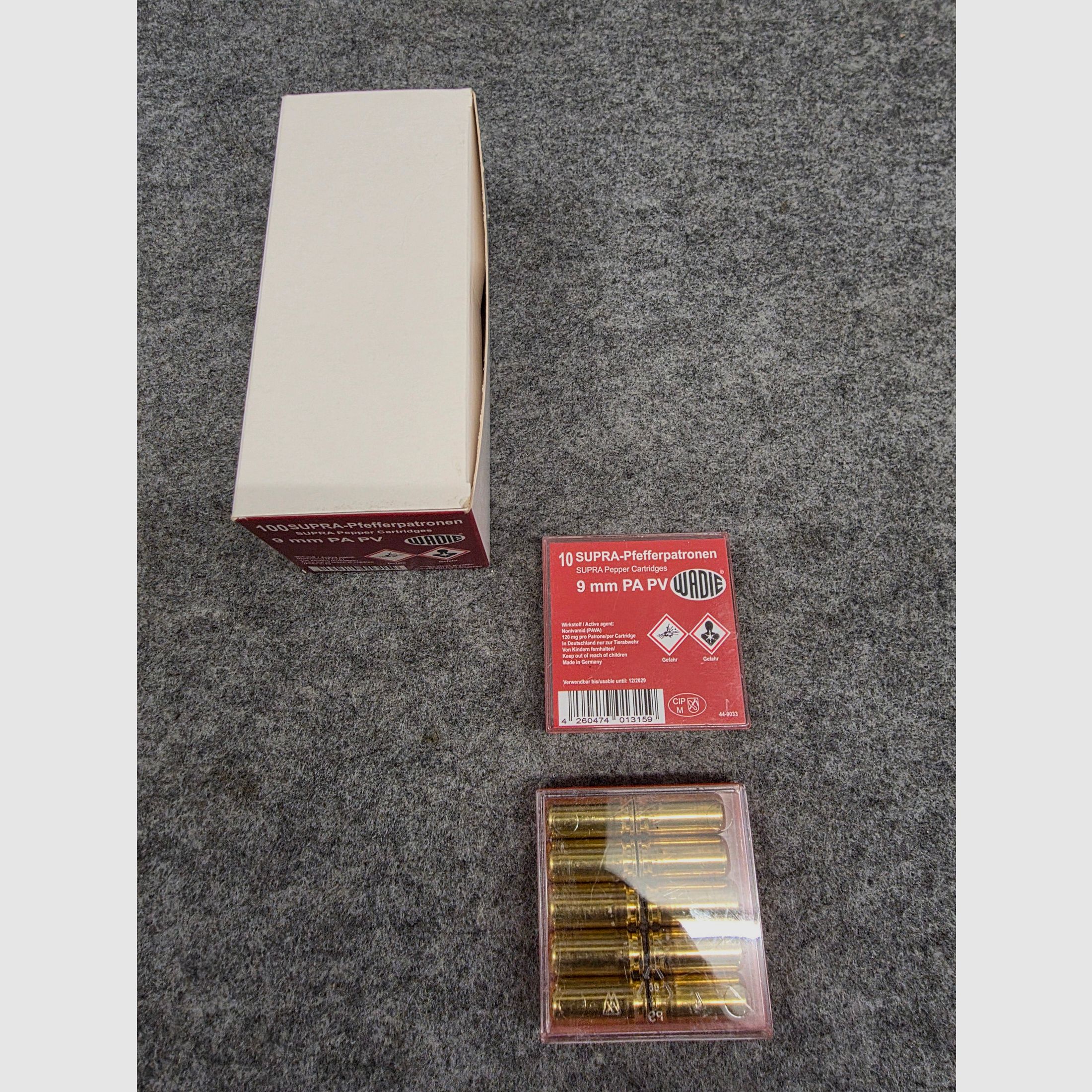 Wadie Supra Pfeffer Schreckschuss-Kartuschen SRS Kal. 9mm PAK