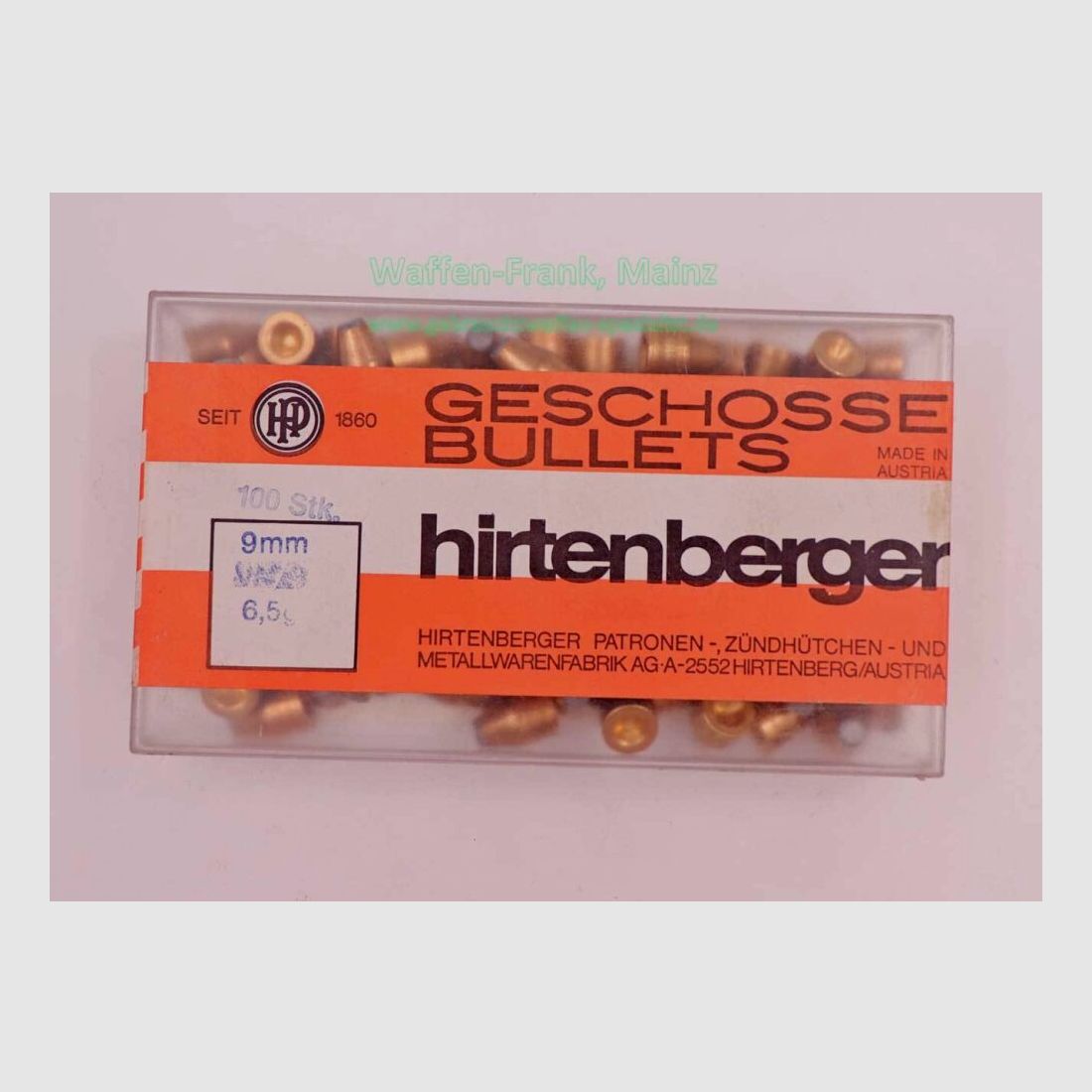 Hirtenberger / Österreich FFW-Geschosse 9mm (.355)